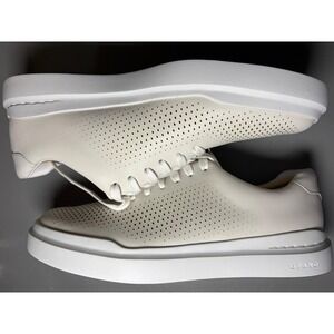 Cole Haan GrandPrø Rally Laser Cut Sneakers Mens 7.5 White‎ Leather C31436
